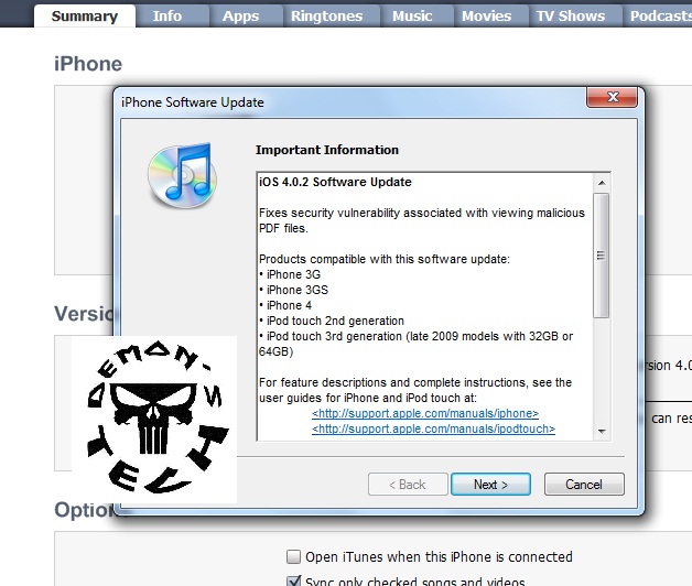 the iOS 4.0 and 4.0.1 go