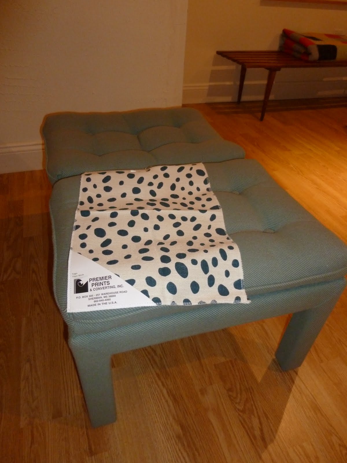 Meet Me in Philadelphia I Need Advice Fabric for Ottomans