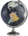 Earths Black Earth Globes Illuminated Globe Black Oceans Nightsky Lights Meridians Antiques
