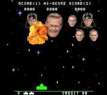 Rumsfeld Invaders Game