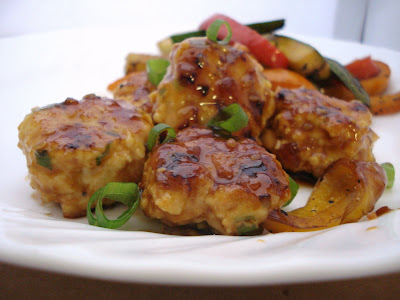 Asian Chicken Meatballs with Teriyaki Glaze I One Lovely Life