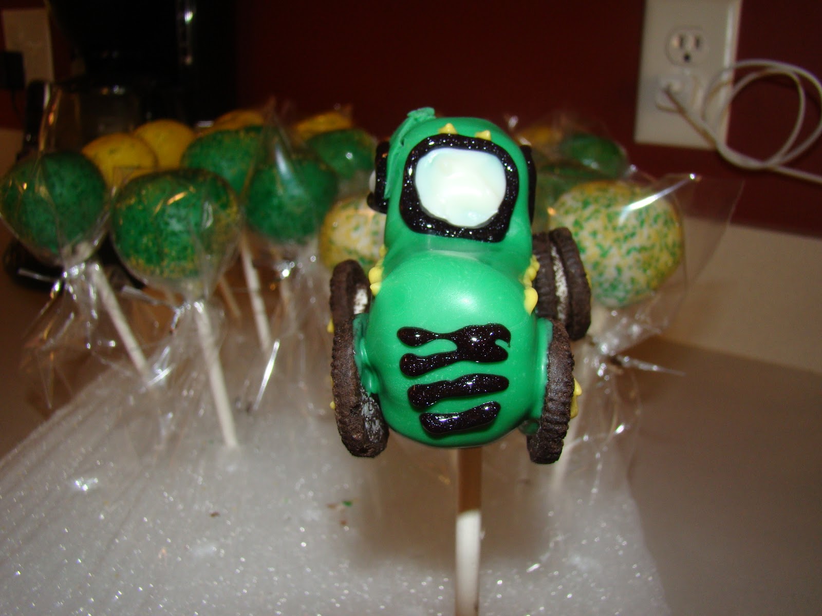 Simply Cake John Deere Tractor Cake Pops