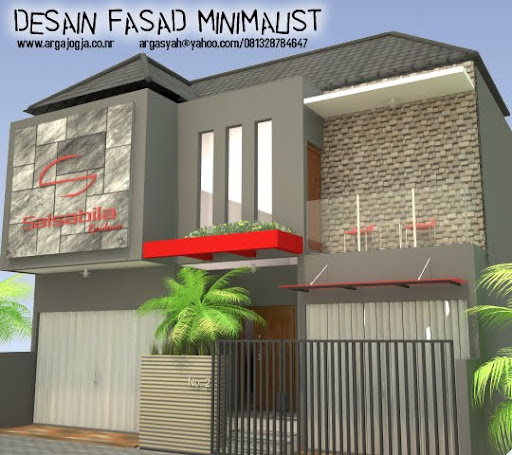 DESAIN FASAD KOS-KOSAN MINIMALIS