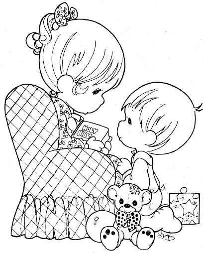 Mother's day Precious moments coloring pages