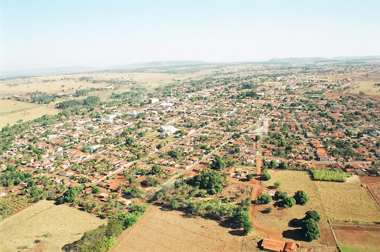 Foto panorâmica da cidade de Caçu