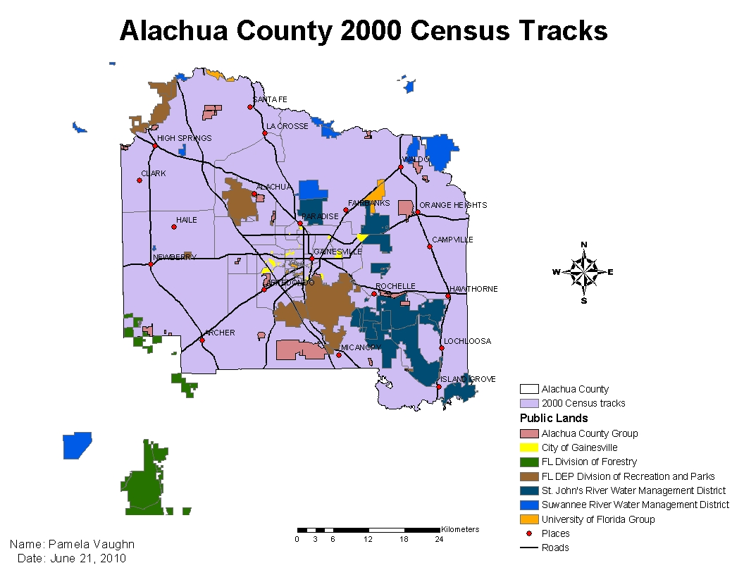 Pam's GIS Maps Week 6 Urban Planning and Location Decisions