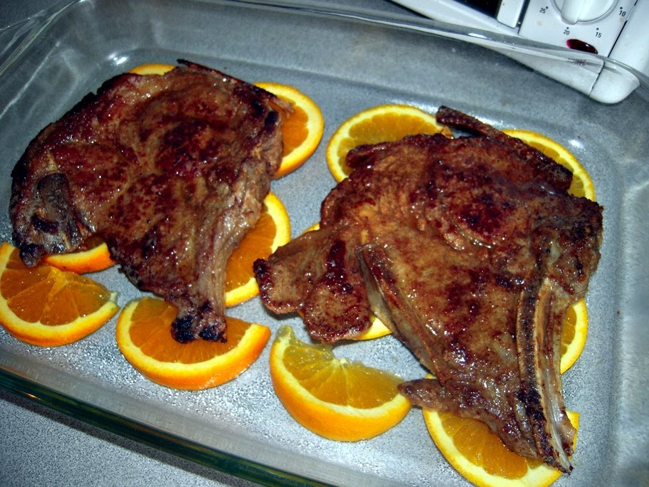 The Podanys to our world Marmalade Glazed Pork Chops