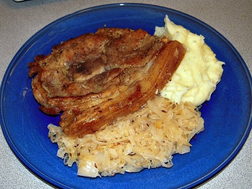 The Podanys to our world German Style Sauerkraut Pork Chops