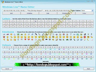 Script generador de Nicks MSN - Lion Dsgn