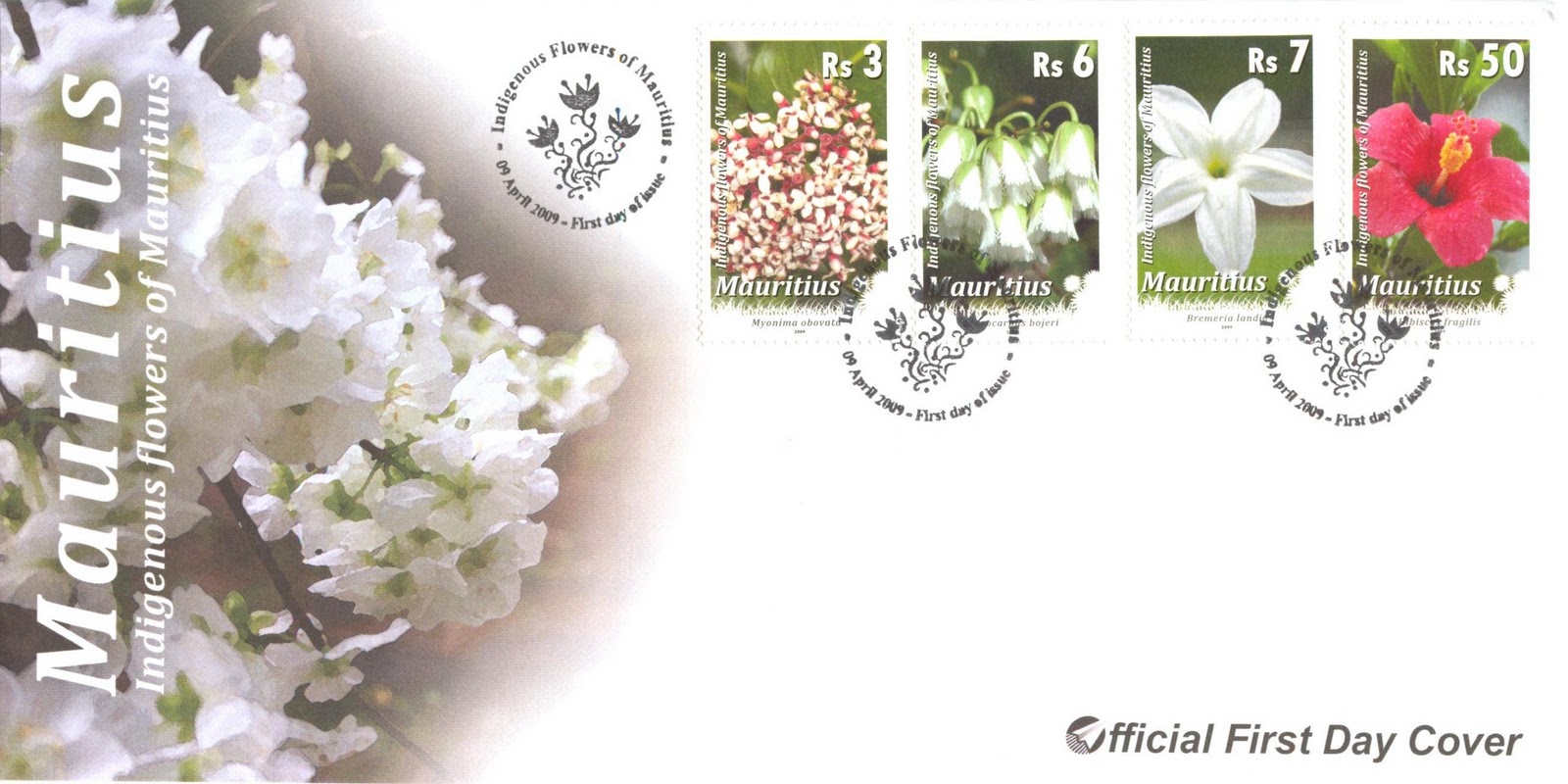 Mauritian Philatelic Blog Indigenous Flowers of Mauritius Definitive Issue