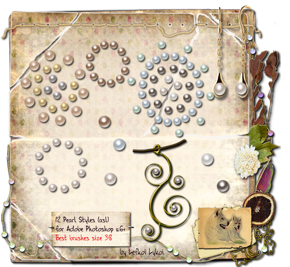 1000+1 FREE GRAPHICS 12 Pearl Styles (asl) for Adobe v.6+