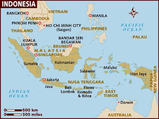 Indonesian island maps