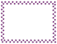Cute paw border printouts! Dogs are the best.