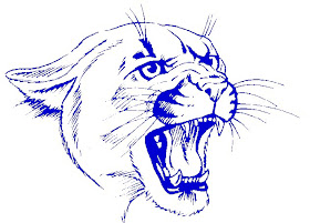 Blue face of panther clipart free