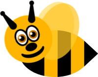 Cute honey bee clip art image