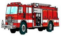 Fire department clip art of firetrucks