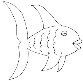 black and white fish clip art colorable picture