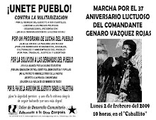 CARTEL CONTRA LA MILITARIZACION