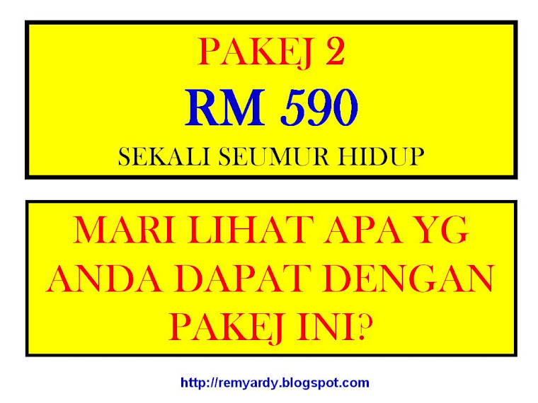 pakej 2 : RM 590