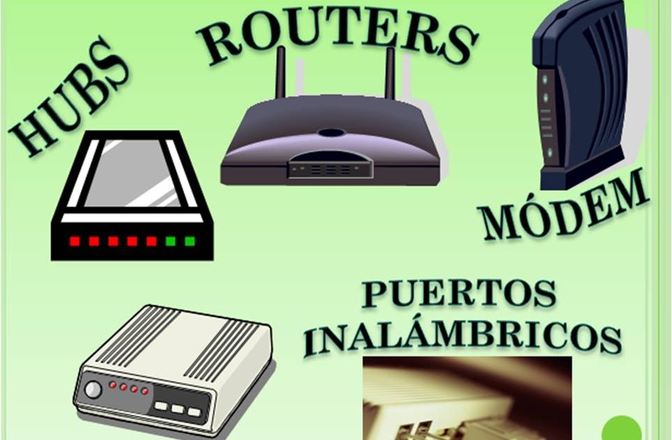 INFORMATICA HUBS, ROUTERS, MÓDEMS, BRIDGES, PUERTOS INALÁMBRICOS