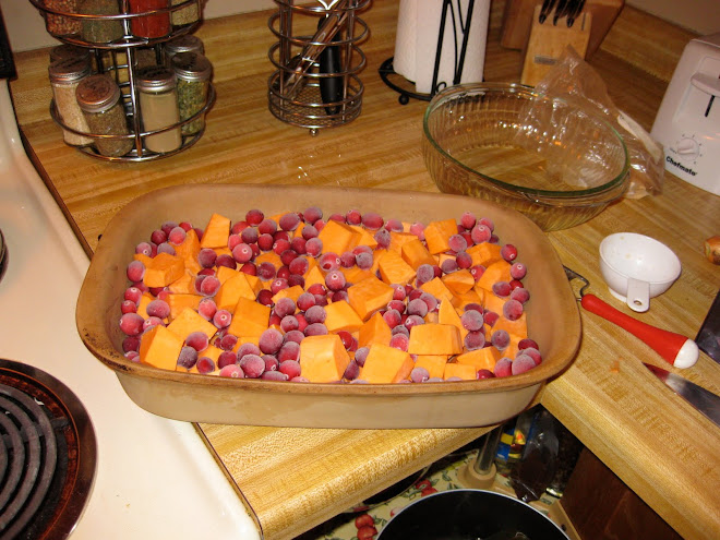 Thanksgiving food preparation
