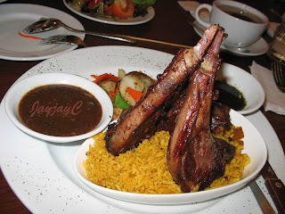 Figo Cyprus Steak - beef sirloin steak with fig herbs, fresh veggie and olice rice