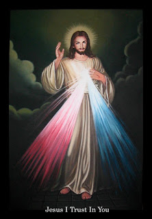The Divine Mercy Image, enthroned in our home