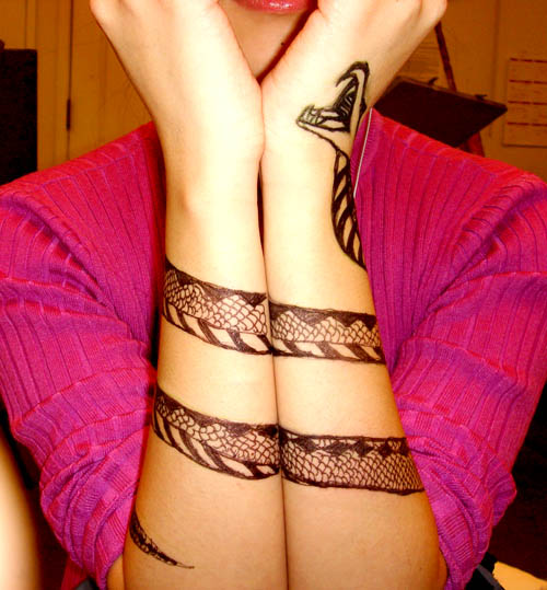 girly snake tattoos