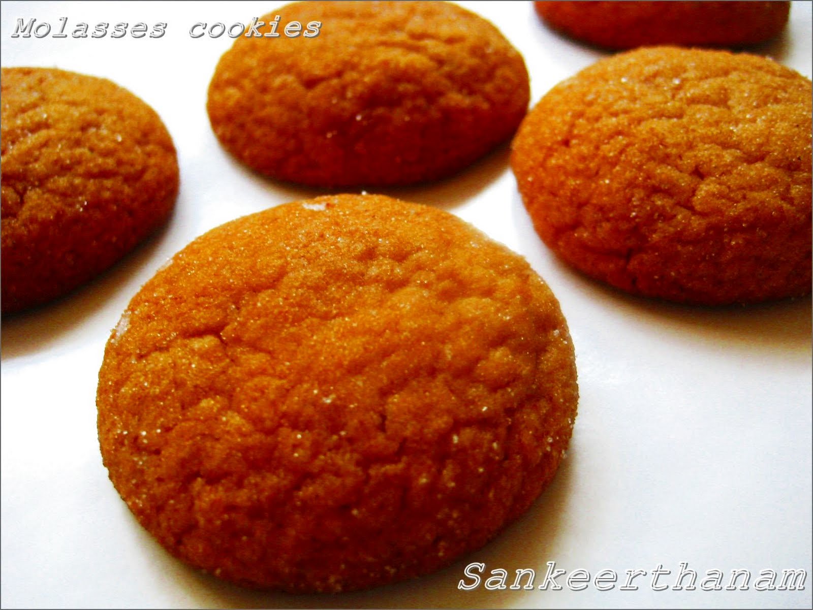 Soft Molasses Cookies