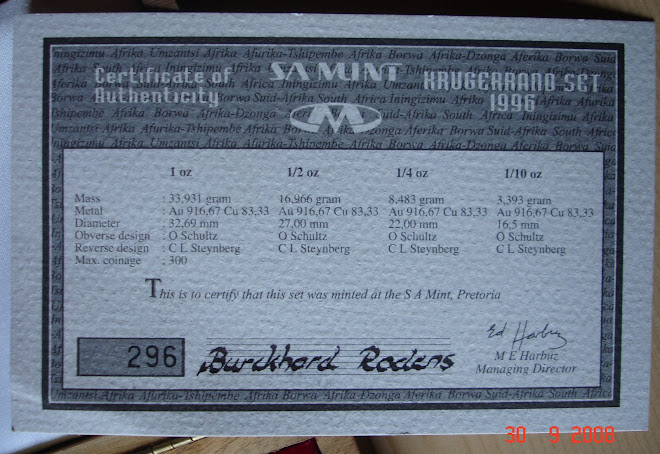 Krugerrand Prestige Set 1996