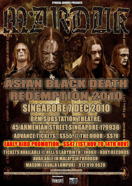 Marduk LIVE in Singapore Dec 2010