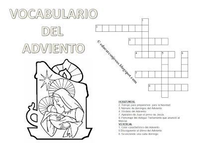 Parroquia La Inmaculada: Sopa de Letras Adviento y Navidad I