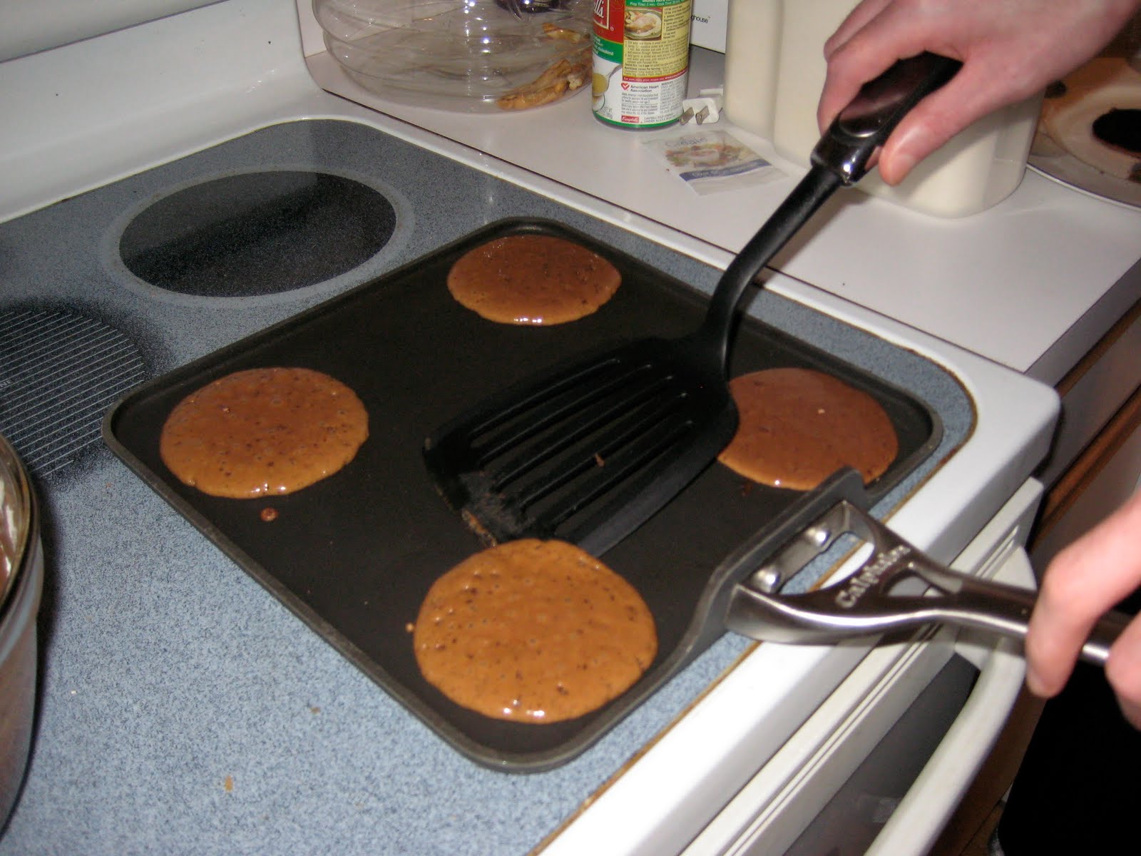 Eating With A Chocolate Pancakes!!