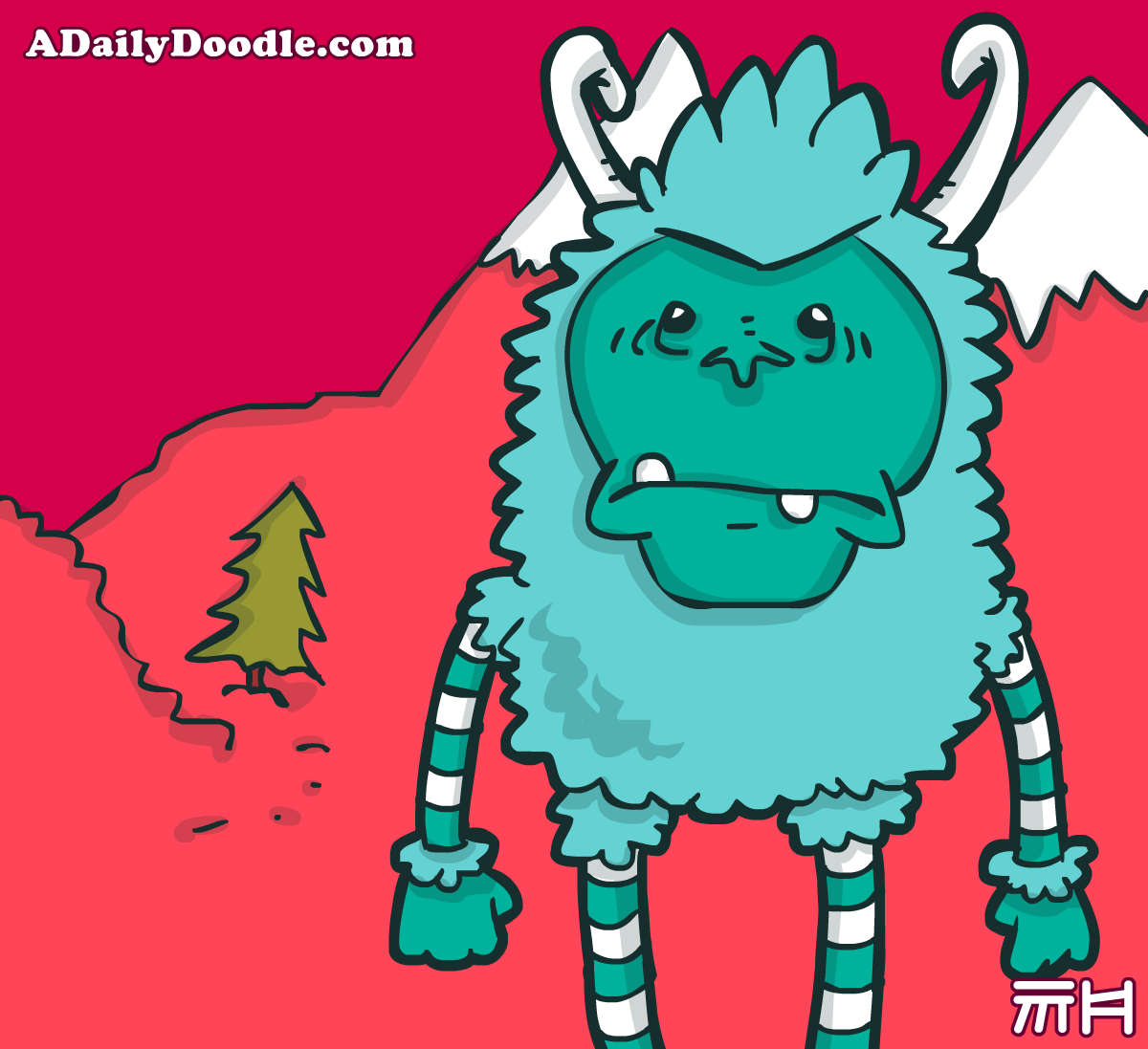 A Daily Doodle: Mountain Yeti
