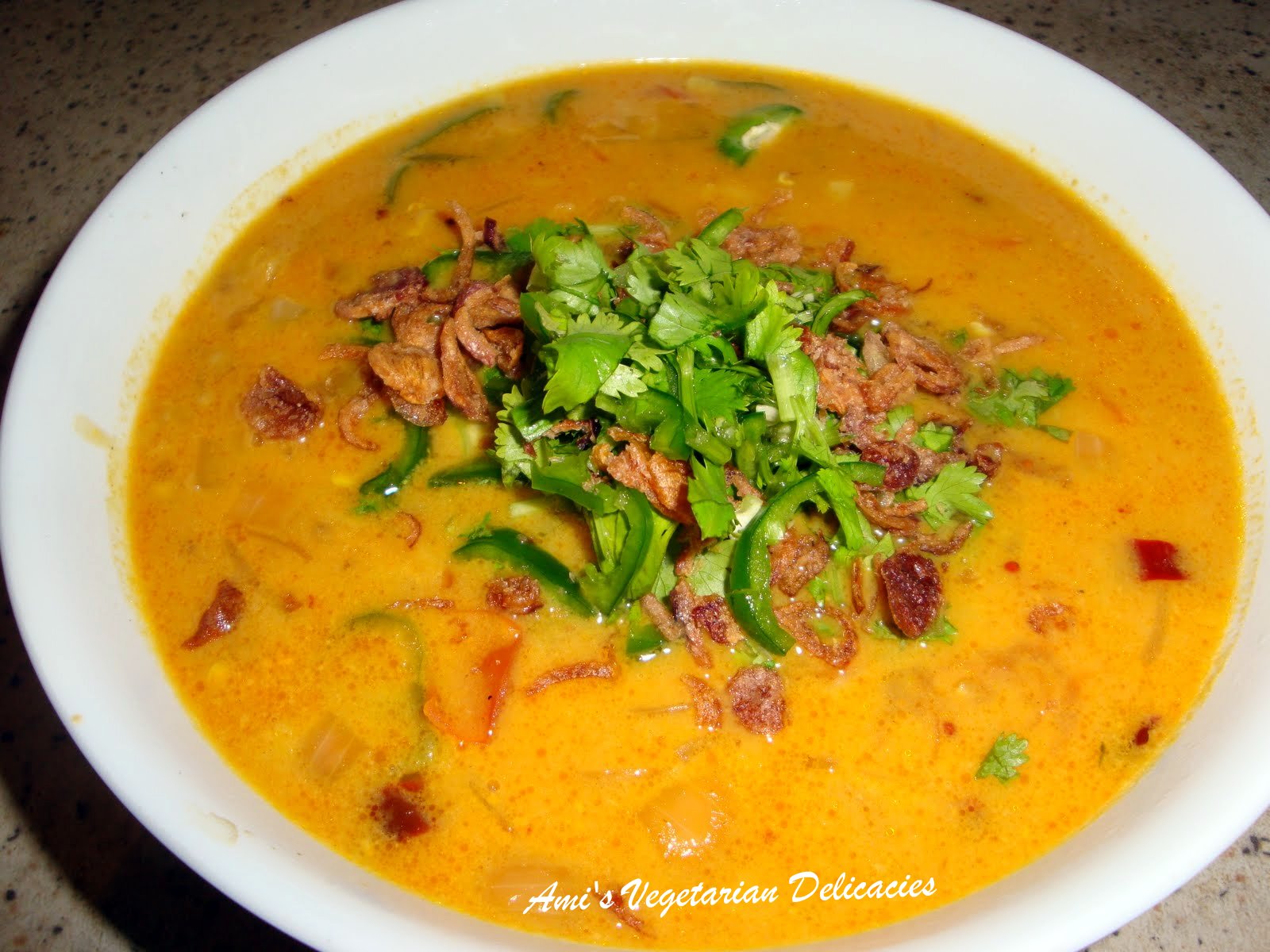 Ami's Vegetarian Delicacies Spicy Lentil Dhal Soup