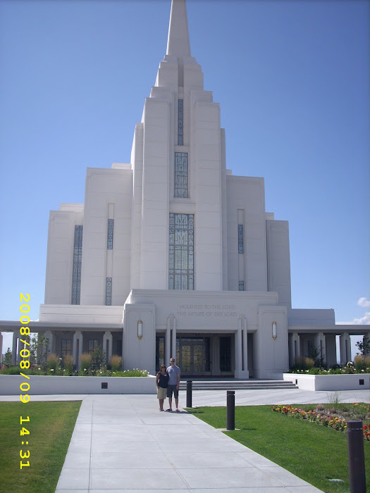 Jason & me at Rexburg Idaho Temple