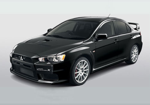 Take the time to each part of the Mitsubishi Lancer Evolution X 