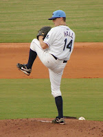 Jeremy Hall threw seven shut-out innings on Thursday night.
