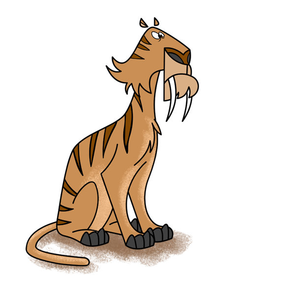 Zee Risek art blog: saber tooth tiger