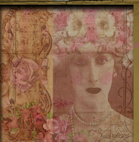 Tattered in Pink-altered art