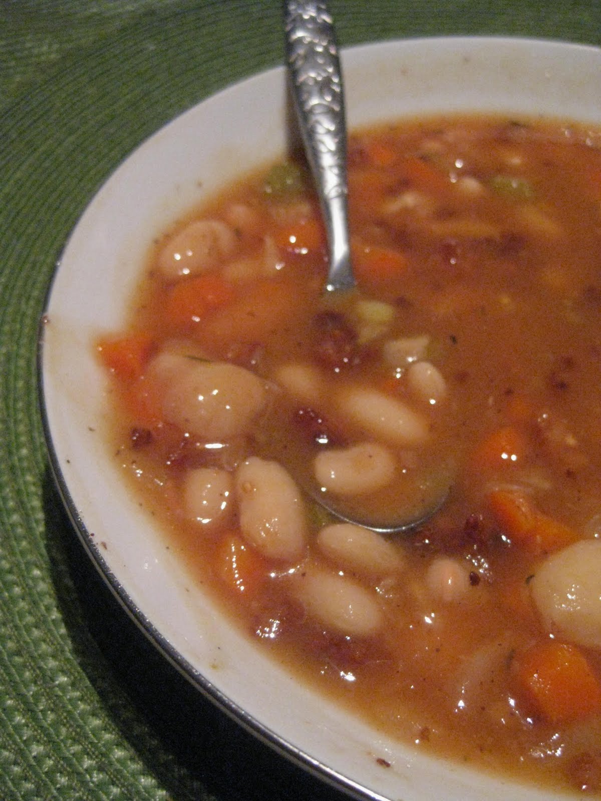 Andrea The Kitchen Witch 3 bean & bacon soup