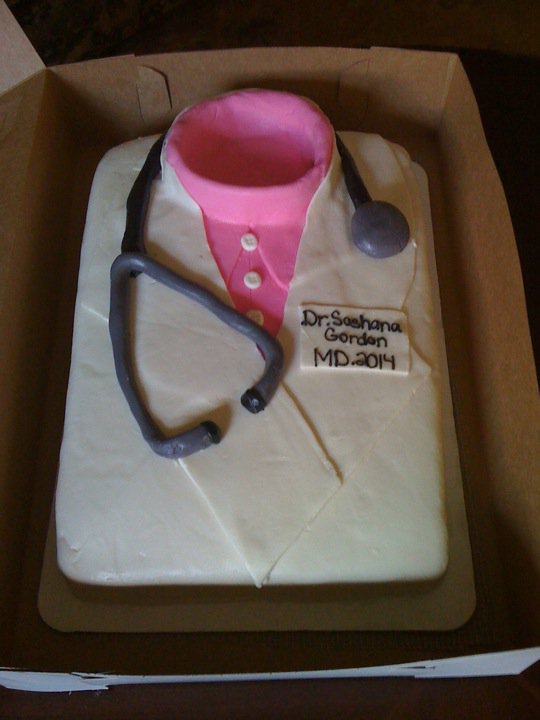 Crazy 4 Sweets White coat cake!