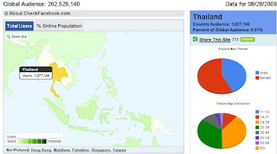 คนใช้ Facebook ในไทยเกิน 1 ล้านคนแล้ว