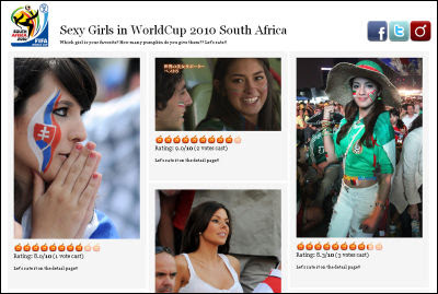 Sexy Girls in WorldCup 2010 South Africa