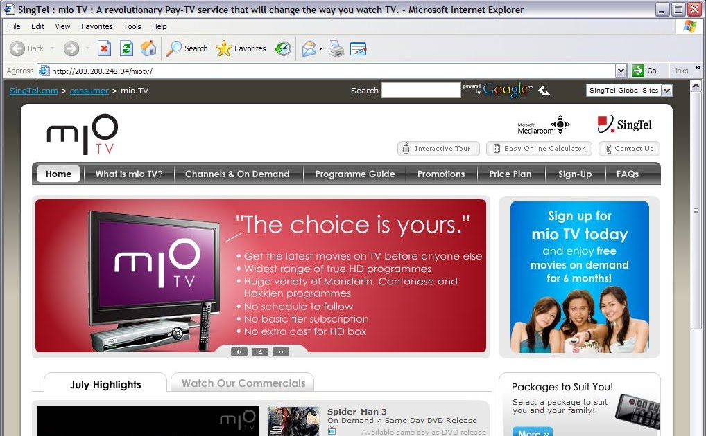 Getting mio TV mio TV Website