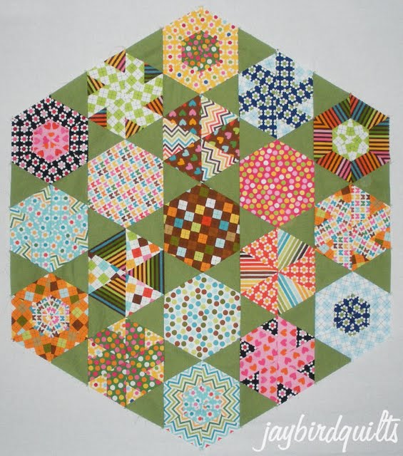 Jaybird Quilts hexagon quilt along... finishing directions