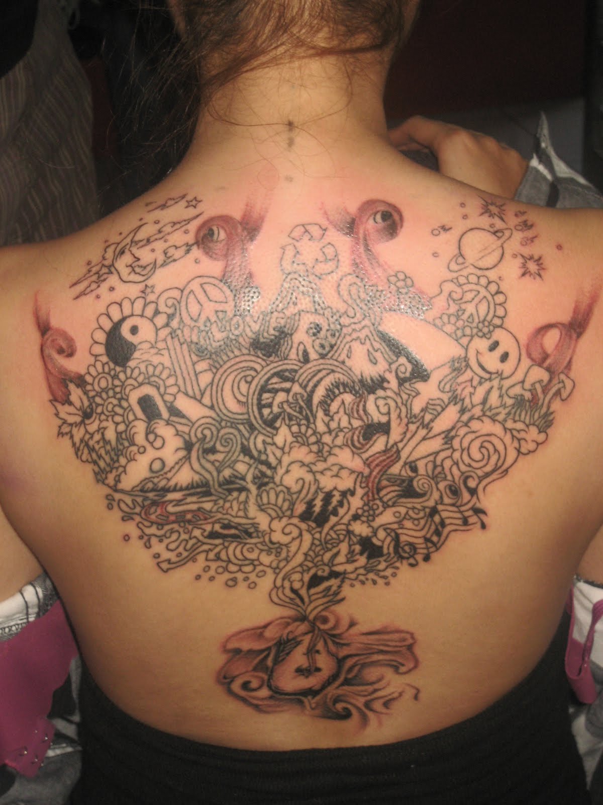 Graveyard Back Tattoos