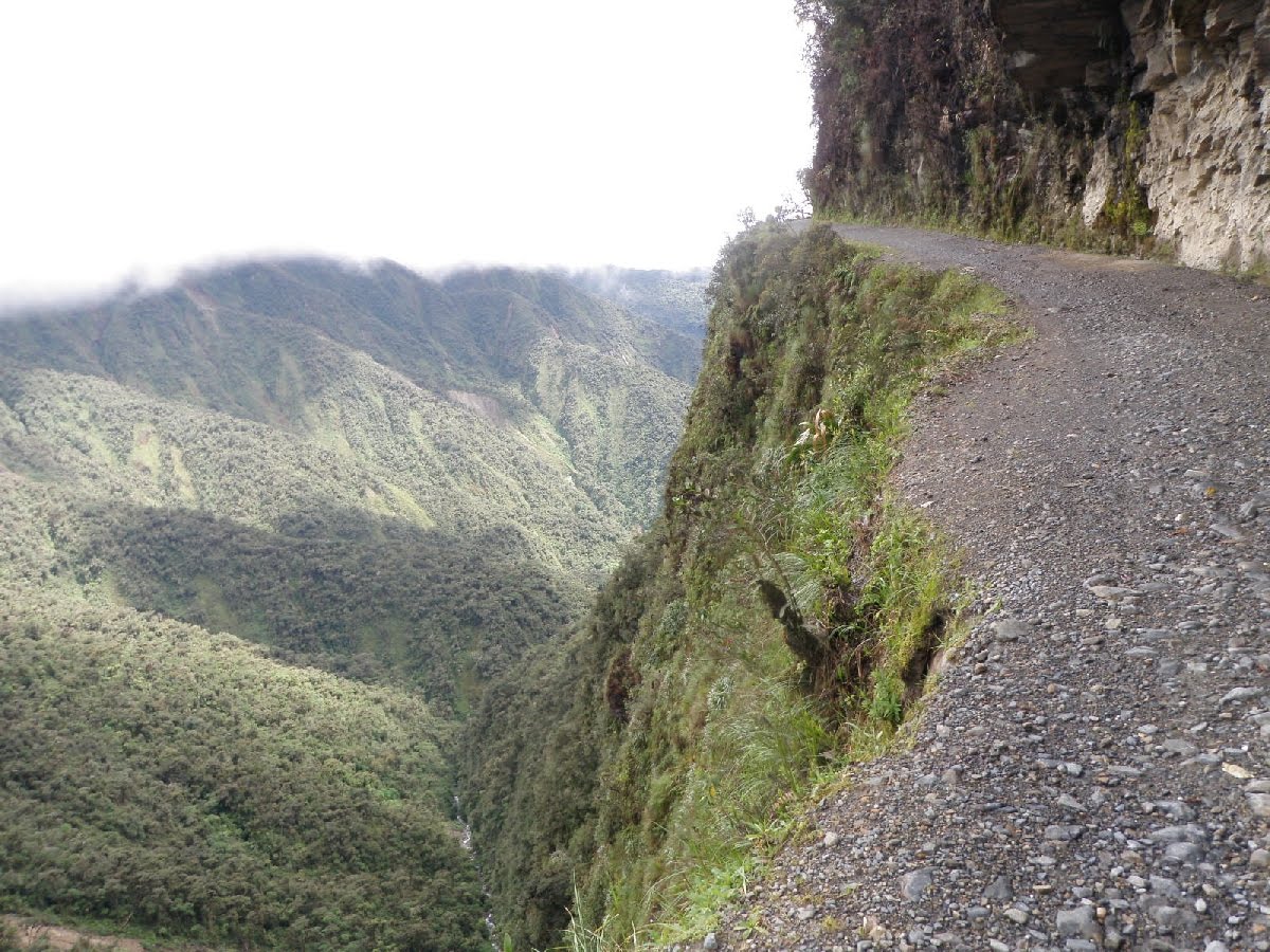 Sheer cliff edges, 100 metre drops, blind corners, icy mountain passes