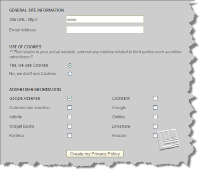 Privacy Policy Generator for Google Adsense Publishers!