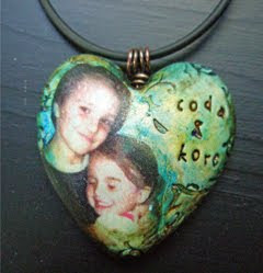 custom personalized heart pendant